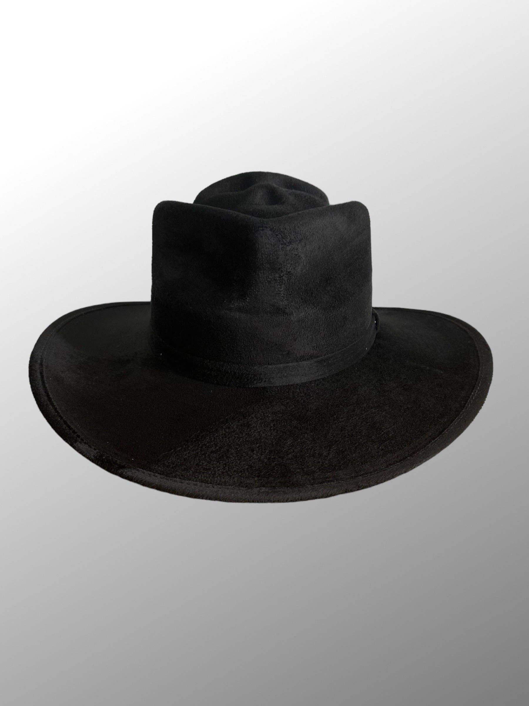 Skull-Billy Style Vegan Suede Hat